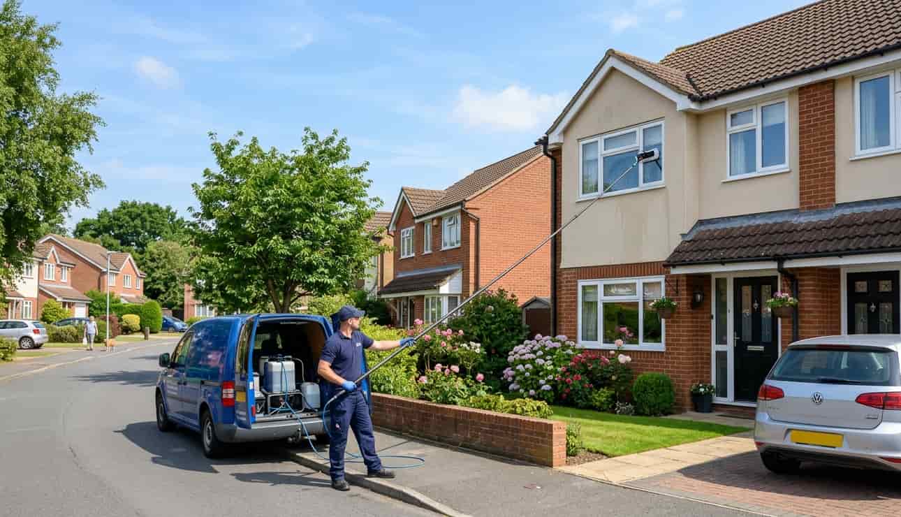 professional window cleaning service cost comparison for UK homes and businesses